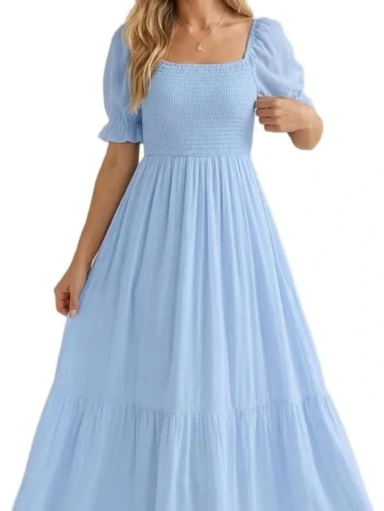 NWT Holipick Squareneck Blue Dress size XXL - Picture 1 of 5